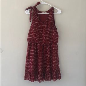 Maroon Sleeveless Dress